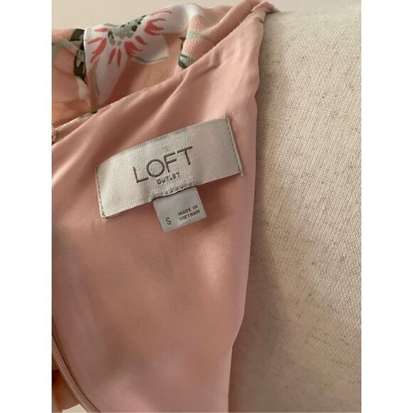 Loft floral dress pink size small - Picture 5 of 5